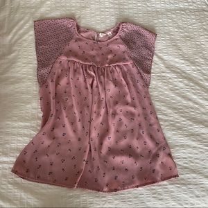 GAP floral pink blouse